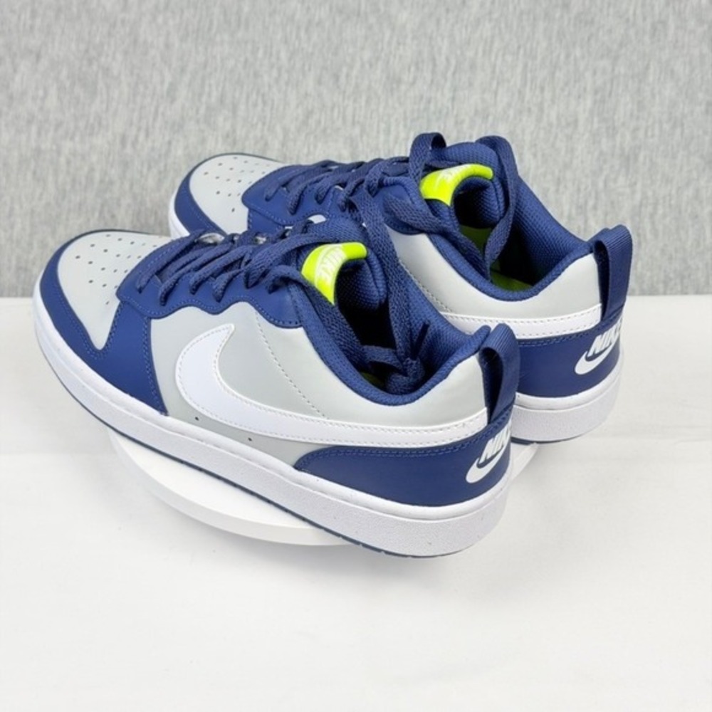 Nike Court Borough Low 2 Midnight Navy Wolf Grey Volt BQ5448-016 7Y Womens 8.5 - Picture 12 of 16